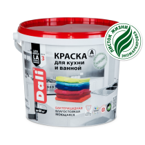 Краска для кухни и ванной супербелая База А 5 л DALI