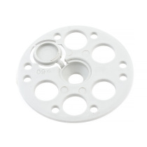 Шайба для утеплителя по деревянной обрешетке 60х9мм пластик белая Стройбат 100шт