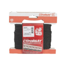 Шнур хоз.быт.с сердечником 4мм чёрный (20м) Белстройбат