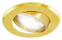 Светильник встраиваемый СВ 02-03 MR16 матовое золото/золото GU5.3  D 85/ TDM 