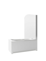 Душевое ограждение 700х1300 прозрачное стекло Eva Gold JY70