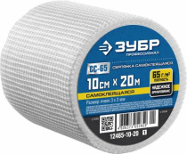 Серпянка клейкая ячейка 3*3 (100х20) ЗУБР 12465-10-20_z01