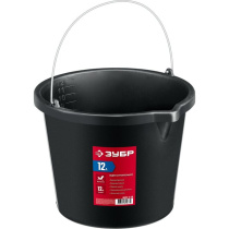 Ведро строительное с носиком пластик 12л ЗУБР 06093-12_z03