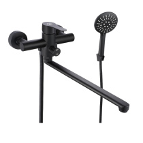 Смеситель для ванны с душем черный РМС SUS124BL-006EP