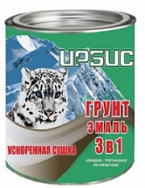 Грунт-эмаль по ржавчине 3 в 1 серый 1,9 кг ИРБИС 