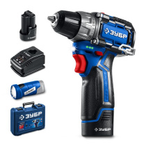 Набор КОМПАКТ #4 Дрель-шуруповерт + LED фонарь + 2 АКБ T7 (2 А∙ч), в кейсе  DB-121-22F