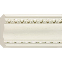 Карниз Ионики Белый с золотом (78мм/2500мм) Cosca