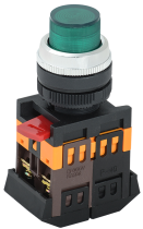 Кнопка ABLF-22 зеленая  IEK