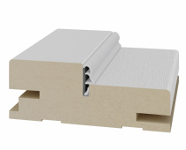 Брус дверной с уплотнителем телескоп МДФ эко шпон (80х30х2070мм) Пепельный  