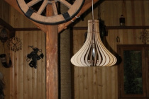 Светильник подвесной №11 орех Е 24  / LedGen 