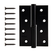 Петля накладная Правая черный матовый (100*70-B-STEEL-BLM-R) Apecs