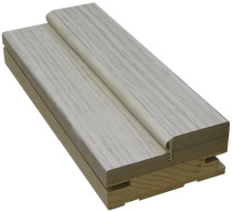 Брус дверной с уплотнителем телескоп МДФ эко шпон (80х30х2070мм) Бежевый 