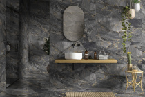 Керамогранит Stonela_GT (600 х 1200) черный пол GlobalTile GT1206018005MCR 1