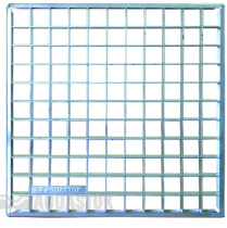 Решетка дождеприемника ячеистая сталь оцинкованная 300х300мм В125 AQUASTOK 32831