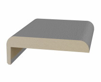 Наличник телескоп МДФ эко шпон (75х10х2150мм) Серый  