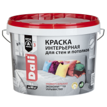 Краска интерьерная супербелая 9 л DALI