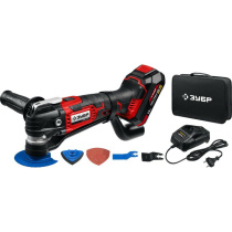 Реноватор аккумуляторный с насадками 2 А*ч (1 АКБ) ЗУБР МФИ-18-21