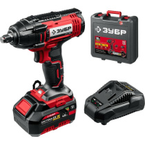 Гайковерт ударный аккумуляторный 4.0 А*ч (1 АКБ) ЗУБР ГУЛ-255-41