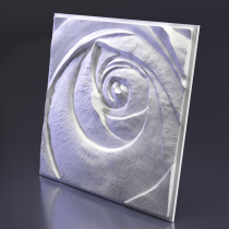 Панель 3D гипс ROSE - 600х600мм Artpole