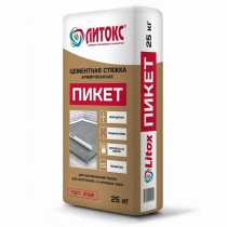 Ровнитель пола ПИКЕТ цементный 25 кг ЛИТОКС 