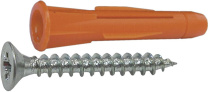 Дюбель универсал. с бортиком/саморез 3,5х50 - 6х37мм Стройбат 10шт