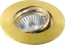 Светильник встраиваемый CAMELO 35 1 04 золото GU4  D 65/ Comtech  