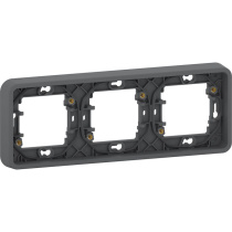 Рамка трехместная Mureva Styl антрацит Schneider Electric