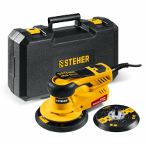 Орбитально-шлифовальная машина Duo 125/150мм 350Вт STEHER BOS-50