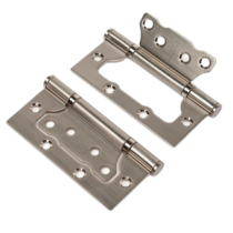 Петля накладная универсальная 75х100мм хром блестящий 100-2S FH CP Puerto