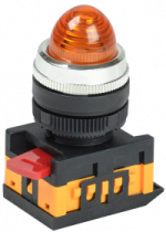 Лампа сигнальная 230В желтая AL-22 IEK