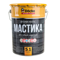Мастика битумная для гибкой черепицы 5 л Docke 