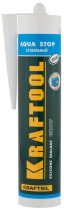 Герметик силиконовый стекольный бесцветный AQUA STOP 300мл KRAFTOOL 41256-2