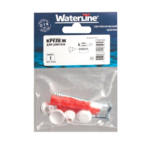 Крепеж для унитаза 6x80 белый WaterLine 1шт 044980