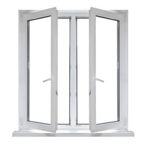 Окно ПВХ двухстворчатое (140х142) поворотное левое/поворотно-откидное правое 1кам