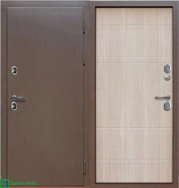 Дверь входная PROTERMA Металл/МДФ 860 Правая Букле шоколад/Уайт