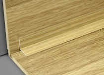 Угол внутренний алюминиевый (20*20/900мм) клен беленый Лука