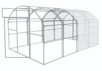 Каркас теплицы прямостенная ФЕРМЕР (4000/2300/4000мм) 650мм сталь оцинк 