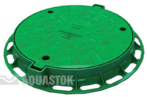 Люк пластик 800х120мм А15 зеленый 1,5т AQUASTOK