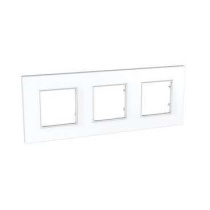 Рамка трехместная Unica Quadro белый Schneider Electric