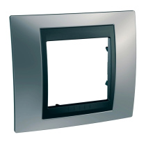 Рамка одноместная Unica Top хром Schneider Electric