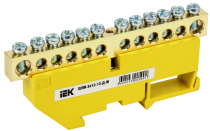 Шина на DIN рейку ШНИ-8х12-12-Д-Ж IEK