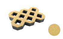 Решетка газонная 597х397х80 гранит жёлтый Выбор С