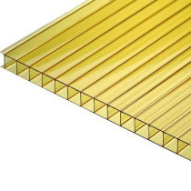 Поликарбонат Сотовый 2100х6000х6 Желтый SOTALIGHT 