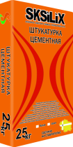 Штукатурка цементная серый 25 кг SKSiLiX 