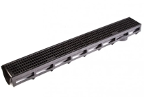 Канал водоотводный пластик пластикова решетка DN90-Н100 AQUA-TOP А15 (100/135/1000) AQUASTOK 1092