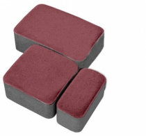 Плита тротуарная гладкая Старый Город А.15.Ф.4 стандарт красный МУП