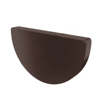 Заглушка желоба универсальная кругл. 185 ПОЛИЭСТР RAL 8017 МП ПРОЕКТ 185/150 