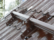 Трубчатый Снеговой барьер универсальный 2000 мм Ral 8017 ВИК