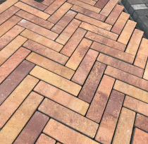 Плита тротуарная гранит Паркет 2П.6 Рассвет колормикс Экобетон