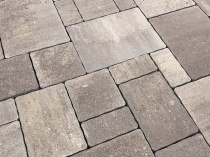 Плита тротуарная гладкая Бавария 4Б.4 Мокко колормикс Экобетон